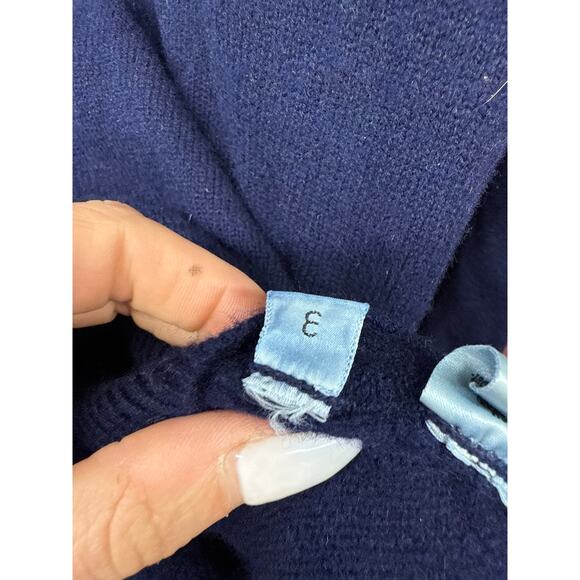 Pendleton Men's Navy Sweater Large Virgin Wool Winter Holiday - Picture 4 of 6